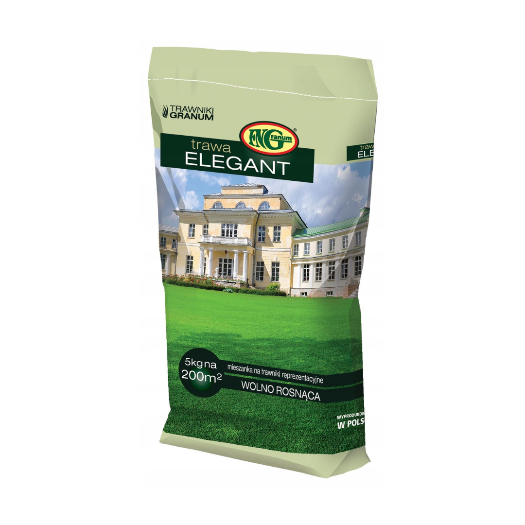 Mieszanka trawy Elegant - na trawniki reprezentacyjne, Granum, opakowanie 5kg
