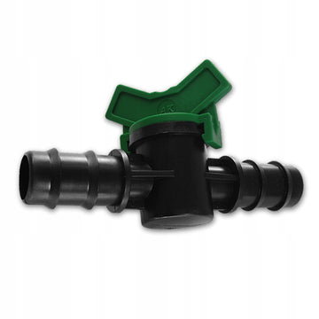 ZAWÓR odcinający 2x w tyk na wąż 20mm