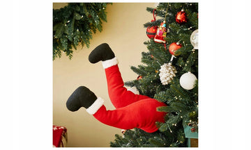 Ozdoby Choinkowe Nogi Mikołaja Ozdoba Świąteczna Śmieszna 3D Regulowana