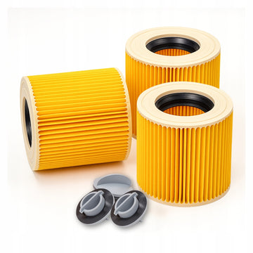 3x Filtr do odkurzacza KARCHER WD3 WD 3 MV3 WD2 SE4001 KWD3 okrągły zapas