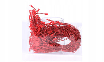 Sznurek ZAWIESZKA do wieszania BOMBEK CZERWONY 20cm 100szt Uniwersalny