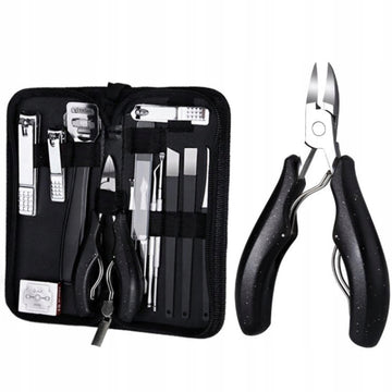 ZESTAW NARZĘDZI DO PAZNOKCI Do Obcinania Skórek Cążki Wrastających 10 el.