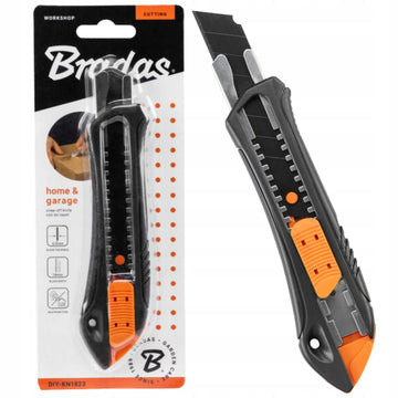 NÓŻ DO TAPET Nożyk metalowy uniwersalny OSTRZE ŁAMANE OSTRY 18 mm