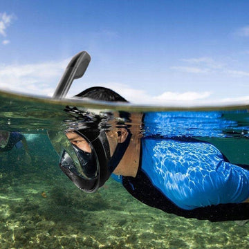Maska do Snorkelingu Nurkowania Pływania Pełnotwarzowa z rurką L/XL PREMIUM