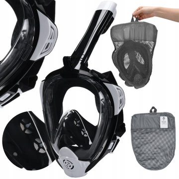 Maska do Snorkelingu Nurkowania Pływania Pełnotwarzowa z rurką L/XL PREMIUM