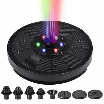 Fontanna solarna ogrodowa LED RGB