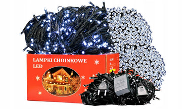 LAMPKI ŚWIATEŁKA NA CHOINKĘ 500 LED ZIMNY BIAŁY