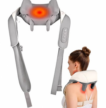 Masażer Shiatsu do Szyi Karku Pleców Rozgrzewający Kołnierz Rozlużniający