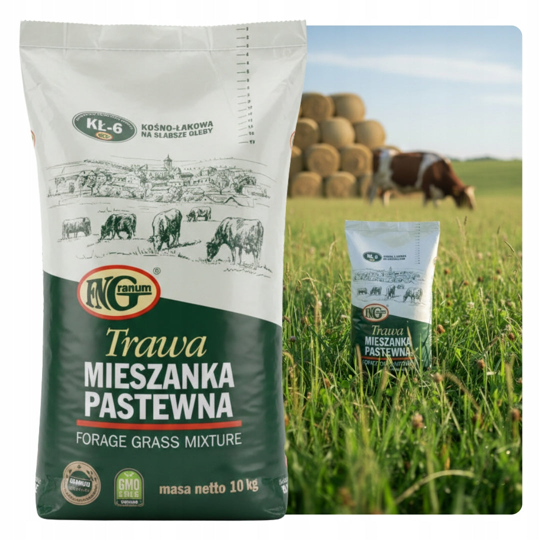 Mieszanka traw łąkowa, kośna na kiszonki, siano, sianokiszonki 10kg