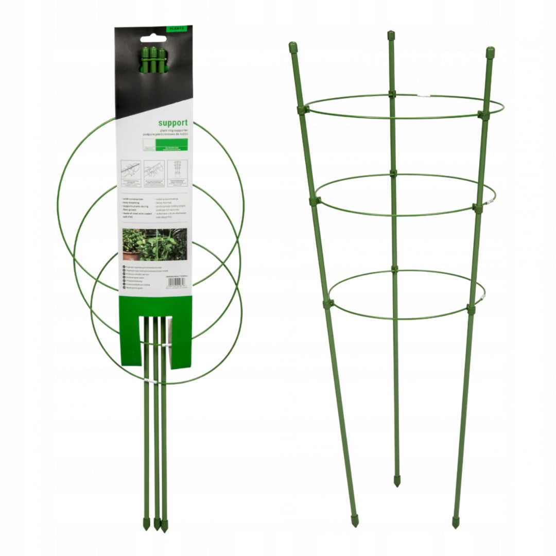 Pergola pierścieniowa do roślin wysokich 75 cm, podpora do kwiatów, warzyw i pnączy o stabilnej konstrukcji.