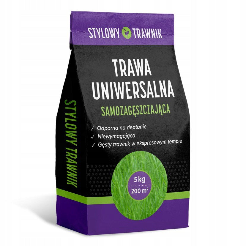 TRAWA NASIONA UNIWERSALNA Zageszczajaca Nasiona Odporna 25kg 1000m2