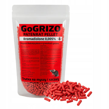 TRUTKA ŚRODEK NA SZCZURY MYSZY GRYZONIE 1KG BROMADIOLON GRANULAT PATENRAT