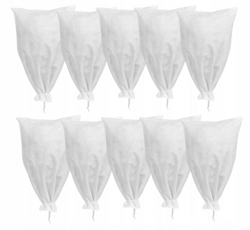 10x KAPTUR OCHRONNY DO ROŚLIN NA ZIMĘ FLIZELINA WŁÓKNINA 60x80cm WOREK 50g