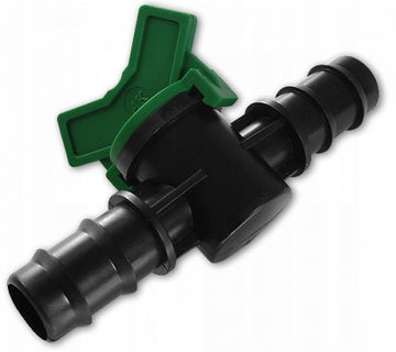 ZAWÓR odcinający 2x w tyk na wąż 20mm