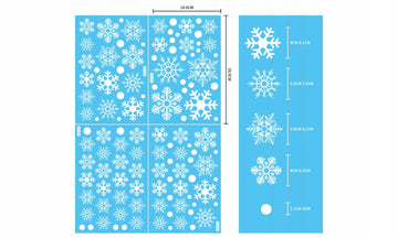 NAKLEJKI ŚWIĄTECZNE BOŻONARODENIOWE OZDOBY NA OKNO SZYBĘ ŚNIEŻYNKI ŚWIĘTA