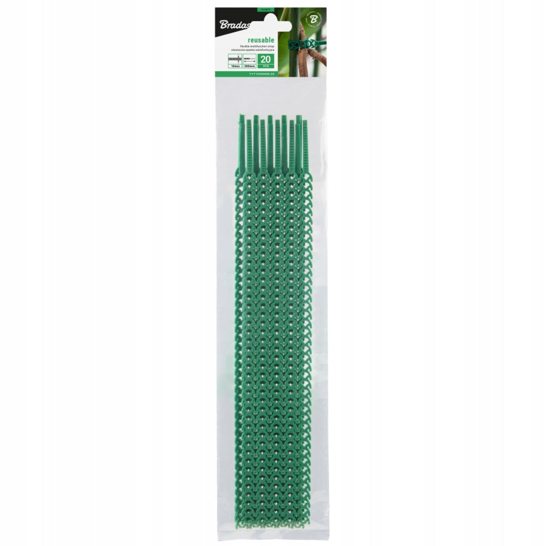 Opaski zaciskowe elastyczne do mocowania podpór klipsy 10 mm 300 mm 20 sztuk