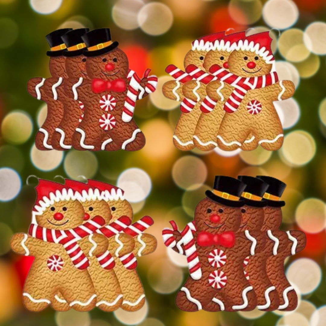 Drewniane pierniki do dekoracji choinki i wnętrz