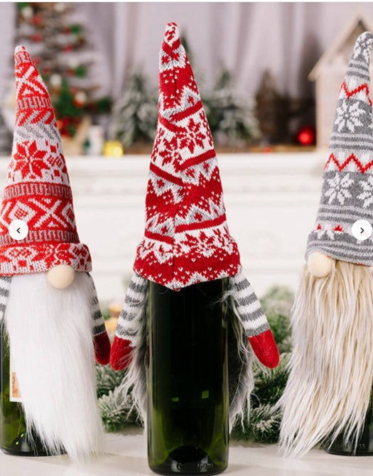 Pokrowiec prezentowy na butelkę wina gnom