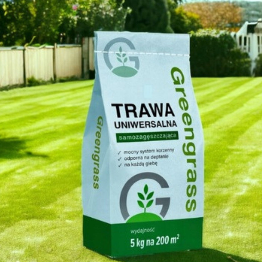 Trawa uniwersalna samozagęszczająca Greengrass wydajność 5kg na 200m2.