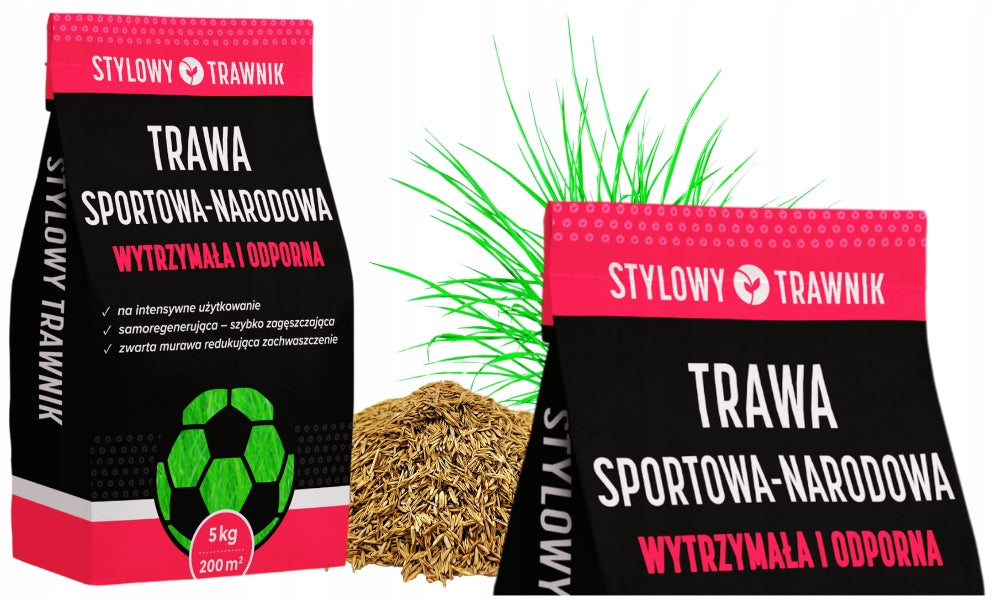 Samozagęszczająca się trawa trawnikowa sportowa