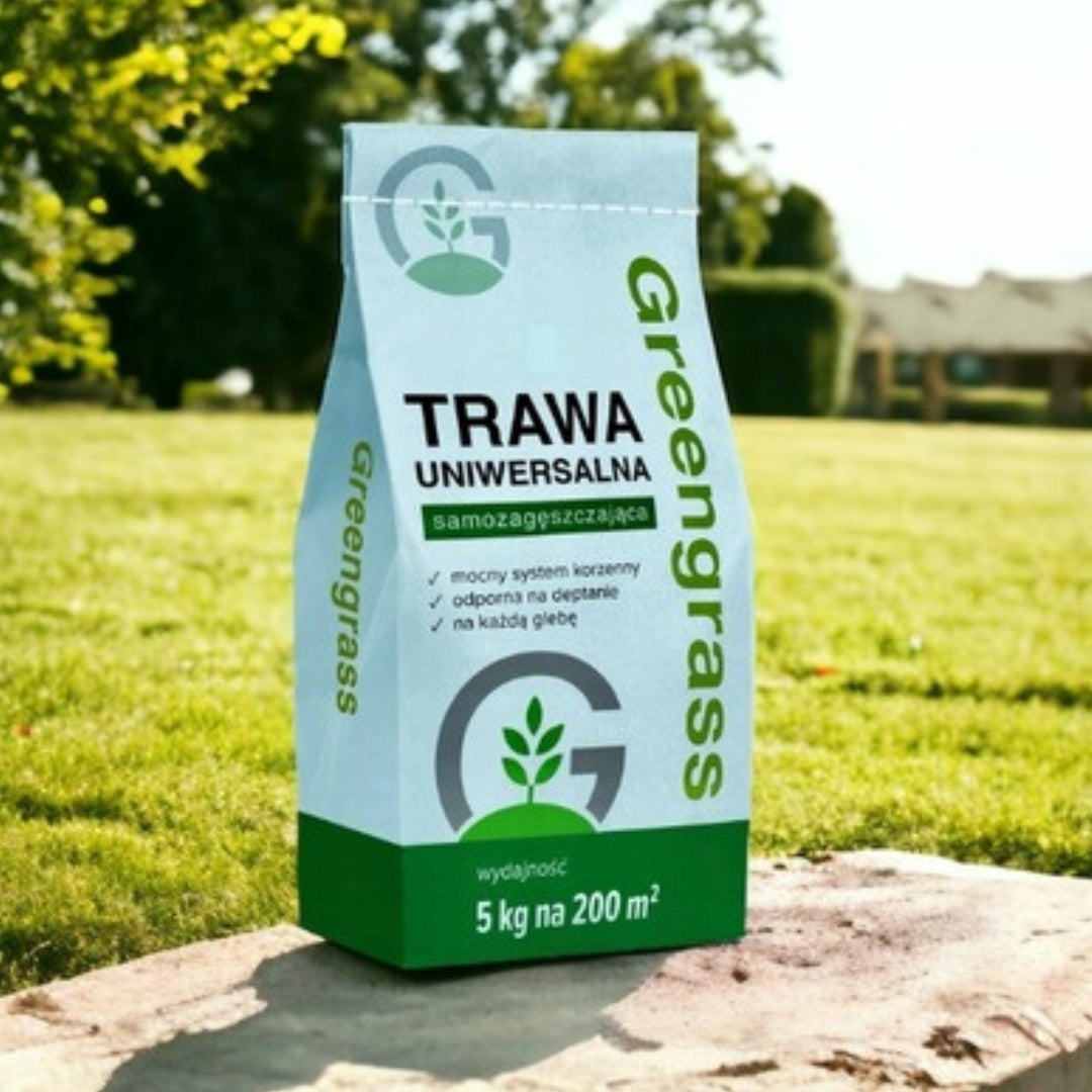 Mieszanka nasion rawy uniwersalnej 5kg Greengrass na każdą glębę.