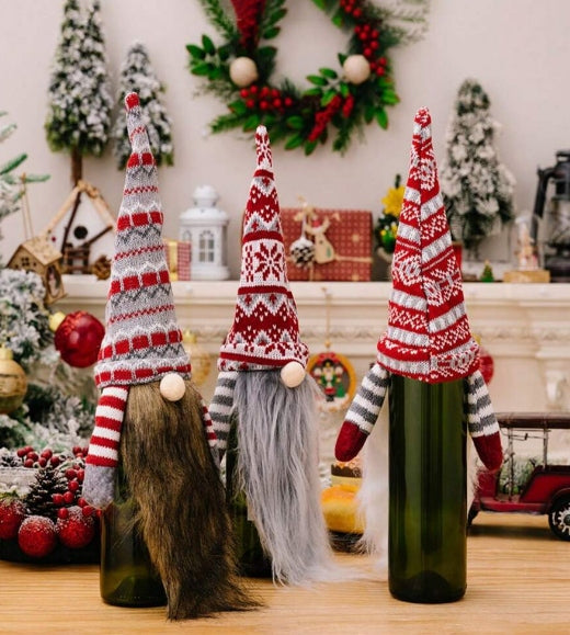 Ubranko świąteczne na butelkę wina