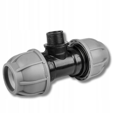 TRÓJNIK DO RUR PE 25 mm / GZ 1/2" Złączka skręcana SYSTEM NAWADNIANIA