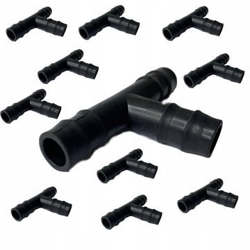 Trójnik wciskany 16x16x16 do linii kroplującej w systemie nawadniania kropelkowego – zestaw 10 sztuk